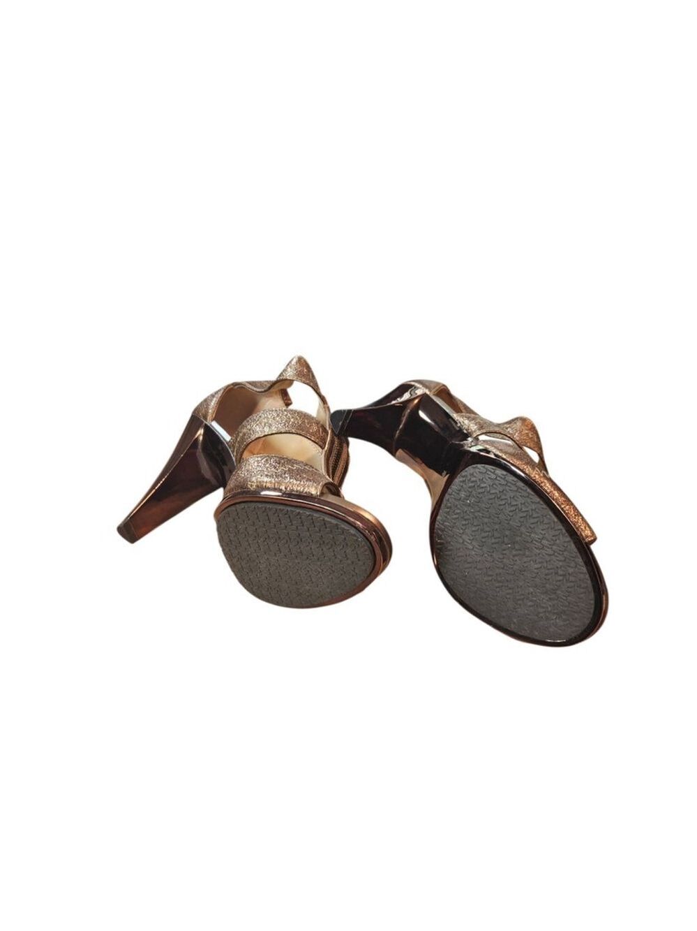 Michael Kors Bronze Metallic Zipper Heels - Picture 9 of 16
